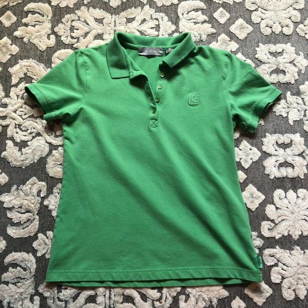Liz Claiborne, Collared, Short Sleeve, polo shirt, Size: Medium, Color: Green